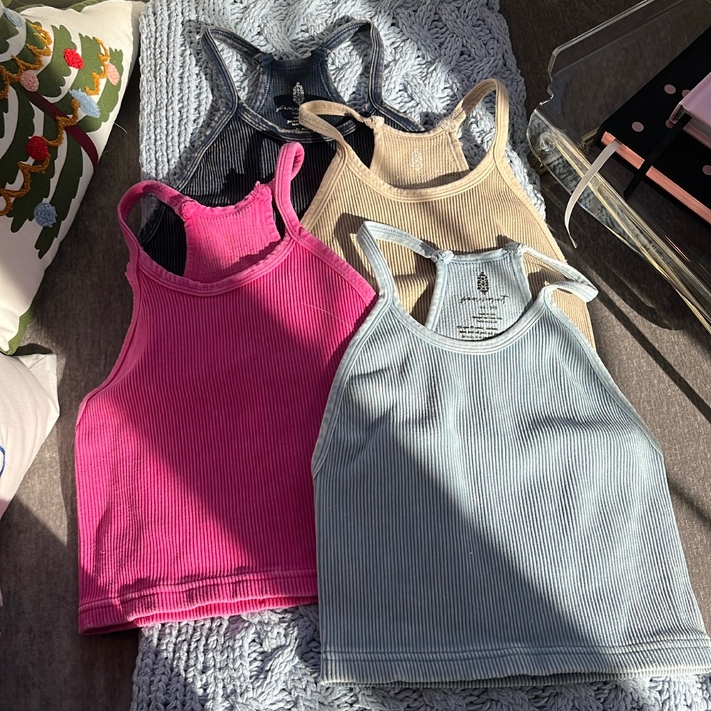 Free People Happiness Runs cropped tank, XS/S